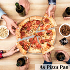 P&P CHEF Pizza Pan Set of 2, Stainless Steel Pizza Tray, Round Pizza Plate For Pie Cookie Pizza Cake, Non Toxic & Heavy Duty, Dishwasher Safe & Easy Clean, 10 Inch & Silver