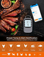 Govee Bluetooth Meat Thermometer, Digital Wireless Meat Thermometer for Smoker Oven, Smart Grill Thermometer with Dual Probes, 230ft Remote Monitor Cooking Thermometer for BBQ Kitchen Rotisserie