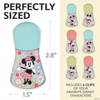 Disney Magnetic Chip Clips – Set of 6 Bag Clips for Food Storage - Mickey, Minnie, Lilo & Stitch, Winnie The Pooh – Durable Airtight Bag Chip Clips for Pantry & Fridge Use