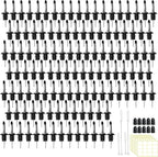 120 Pack Stainless Steel Bottle Pourers Tapered Liquor Pourers with Rubber Dust Caps Tapered Pour Spouts for Liquor Bottles Vinegar Bottle Dispenser for Wine Oil Beer Drink Water Bar Supplies