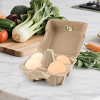 40 Pack Empty Egg Cartons Bulk, 4 Count Pulp Fiber Egg Tray Holder Eggs Storage Containers for Family, Farm,Market
