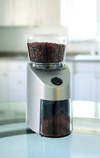 Capresso 560.04 Infinity Conical Burr Grinder, Brushed Silver