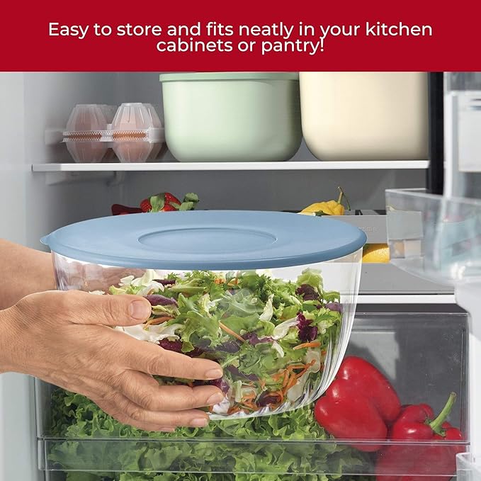 GUZZINI 10" Salad Spinner with Lid - White, Wash, Spin & Dry Vegetables, Fruits, Salad, Built in Draining - Fruit Washer Fruit Dryer, Home Gadgets & Kitchen Tools