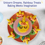 Baketivity Baking Kit Bundle – Unicorn Rainbow Cookies & S’mores Sandwich Cookies by Duff Goldman – DIY Kids Baking Set with Pre-Measured Kosher Ingredients, Decorating Supplies, STEM Activities – Age