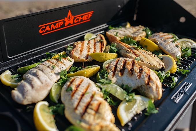 Camp Chef Cast Iron Griddle - 16 x 24, Non-Stick Grill/Griddle Sides