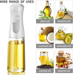 Oil Sprayer for Cooking- 200ml Glass Olive Oil Sprayer Mister, Olive Oil Spray Bottle, Kitchen Gadgets Accessories for Air Fryer, Canola Oil Spritzer, Widely Used for Salad Making, Baking, Frying,BBQ4