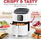Dash Digital Tasti-Crisp™ Air Fryer - Compact Electric Digital Fryer With Auto Shut-Off Feature - Ideal for Small Spaces - AirCrisp® Technology - 2.6 Quarts - White