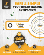 CRUSTLOVE Silicone Bread Sling for Dutch Oven – Non-Stick Sourdough Sling & Baking Mat – Reusable & Easy to Clean – Heat Resistant to 480°F – Silicone Sourdough Sling for Artisan Bread Baking Supplies