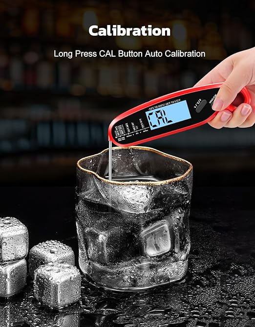 Instant Read Meat Thermometer Digital with Dual Probe, Food Thermometer for Cooking & Grilling, Large Backlit & Calibration, for Kitchen/Oven/Grill/Smoker/BBQ/Candy/Oil/Fry, Gifts for Men & Dad