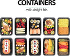 Igluu Meal Prep Containers Reusable (20 Pack) – Food Containers with Lids – Stackable, Microwave, Freezer & Dishwasher Safe – 28oz – 1 Compartment – BPA-Free
