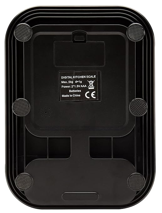 Talking Kitchen Scales - Big Numbers with Clear Loud Voice North American Accent (Black)