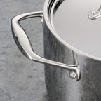 Tramontina Signature Tri-Ply Clad Stainless Steel 12-Piece Cookware Set with Lids, Pots and Pans Kitchen Set, Induction-Ready, Dishwasher-Safe, NSF-Certified, Made in Brazil