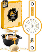 CRUSTLOVE Silicone Bread Sling for Dutch Oven – Non-Stick Sourdough Sling & Baking Mat – Reusable & Easy to Clean – Heat Resistant to 480°F – Silicone Sourdough Sling for Artisan Bread Baking Supplies