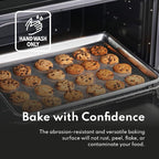 New Star Foodservice Commercial-Grade 18-Gauge Aluminum Sheet Pan/Bun Pan (13 L x18 W x1 H (Half Size) Measure Oven)