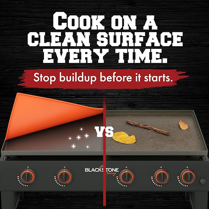 KITCHEN PERFECTION 28" Premium Silicone Griddle Cover Mat for Blackstone Griddle 28 Inch - Hermetic Protection from Rust & Debris All Year, Fits All Blackstone 28 Inch Models - Food Grade Silicone