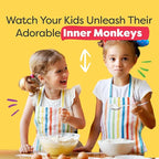 Baketivity Rainbow Bagel & Monkey Banana Bread Baking Kit Bundle – DIY Kids Cooking Set with Pre-Measured Kosher Ingredients, Illustrated Recipes, Video Guides & STEM Activities – Ages 6-12+
