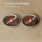 KRUPS Electric Blade Coffee Grinder 1.6 Oz, Adjustable Coarse to Fine for the Perfect Espresso, Grind Coffee Beans, Spices & Herbs, Removable Dishwasher Safe Bowl, Stainless Steel