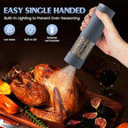 Salt and Pepper Shakers Electric Salt Pepper Grinder Set Kitchen Accessories Upgraded Larger Grey Battery Salt Pepper Grinder Shakers Cooking Birthday Gifts for Men