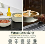 Cuisinart 13-Pc ClickSmart Nonstick Detachable Handle Ceramic Cookware, Pots and Pans Set, Stackable Space-Saving Design, Compatible with All Stovetops, Induction & Oven Safe, PURELYCERAMIC
