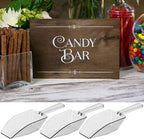 Clear Mini Plastic Acrylic Scoops 12 Pcs | 5.5” Kitchen Scoop | Wedding Desserts | Candy Buffet, Ice Cream, Protein Powders, Coffee, Tea, Flour (12 Pack, 5.5")