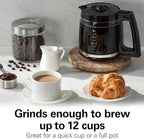 Hamilton Beach Fresh Grind Electric Coffee Grinder for Beans,Spices and More,Stainless Steel Blades,Removable Chamber,Makes up to 12 Cups,White,(Pack of 2)