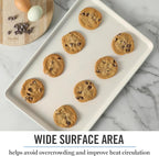 Martha Stewart Gallen 17 x 11 Inch Nonstick Carbon Steel Cookie Sheet – Teal, Durable Bakeware for Even Baking and Easy Cleanup