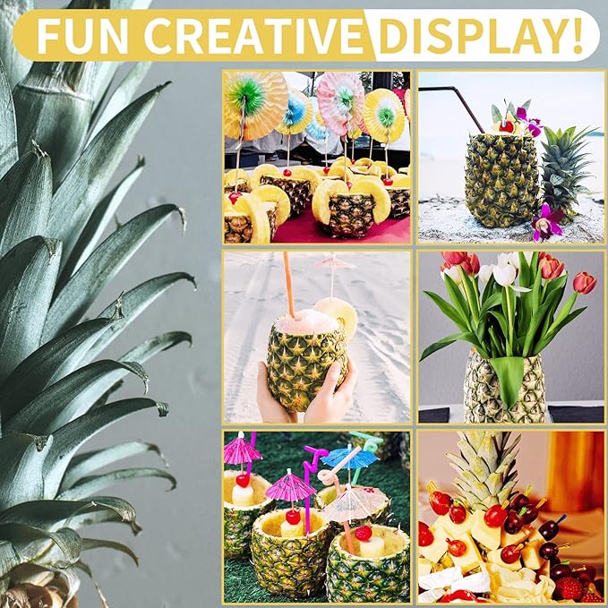 Pineapple Corer, [Upgraded, Reinforced, Thicker Blade] Newness Premium Pineapple Corer Remover, Stainless Steel Pineapple Core Remover Kitchen Tool with Sharp Blade for Diced Fruit Rings, Green