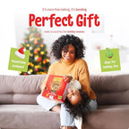 Baketivity Baking Kit Holiday Gingerbread House Kit - Bake And Build Edible Gingerbread House - Create a Treat Gingerbread House Kit - Kids Baking Set With Materials And Premeasured Ingredients