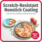 GoodCook Everyday Nonstick Steel Pizza Pan, 12", Gray (Pack of 2)