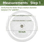 10" Microwave Turntable Compatible with 10 inch Replacement Microwave Glass Plate for Amana