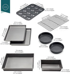 Chicago Metallic Professional Non-Stick 8-Piece Bakeware Set, Silver