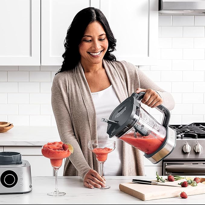 Blender Lid Replacement for Ninja 72 OZ Pitcher Locking Lid, Top Lid Cover Parts for BL642 BN701 BN751 BN801 BL610 DB751A CT610 Series,Compatible with NEW Model Pitcher with Rim Extension Only