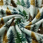 Carstens, Inc. Travel Blanket, Premium Compact 2-in-1 Airplane Blanket/Pillow, Snowflake Forest
