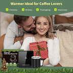 VOBAGA Mug Warmer with 15oz Mug Set, Smart Coffee Mug Warmer for Desk with 5 Temp Settings & 2-12H Auto Shut Off, Coffee Warmer for Candles, Coffee, Cocoa, Milk, Best Coffee Gifts for Men Women