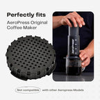 Coffee Maker Filter Cap – Compatible with Popular Compact Coffee Press Models, BPA-Free Food-Grade Plastic Accessory Fits Original, Go, and Clear-Style Designs