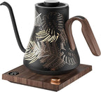 INTASTING Electric Kettle, Gooseneck Electric Kettle, ±1℉ Precise Temperature Control, Stainless Steel Interior, Quick Heating for Pour Over Coffee, Tea & Boiling Water, 0.9L (Rainforest)