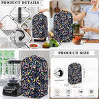 Christmas String Lights Blender Slow Cooker and Toaster Cover 4 Slice Kitchen Accessories Set for Coffee Maker, Stand Mixer & Microwave Counter Decor 3PCS