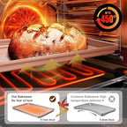 Wildone 2 Pack Half Sheet Baking Pans, Nonstick Baking Sheet for Oven, Thicker Carbon Steel Cookie Sheet 17.5x12 Inch, Heavy Duty & Easy Clean, Rose Gold