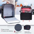 BAGSPRITE Stand Mixer Cover with Appliance Sliders Base Compatible with KitchenAid Mixer-Storage Bag for 6/7/8 Quart with Pockets for Kitchen Aid Accessories and Attachments