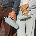 BrüMate Era 30 oz Tumbler with Handle and Straw | 100% Leakproof Insulated Water Bottle Tumbler with Lid and Flexible SoftSip Straw | Made of Stainless Steel | Cup Holder Friendly | 30oz (Kiwi)