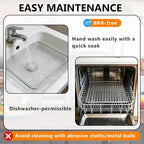 Toaster Oven Replacement Parts - 3 IN 1 Tray Basket Rack Kit Compatible with Gourmia GTF7655 GTF7460 GTF7465 Digital Air Fryer Toaster Oven | French Door 1700W 24L 17 Cooking Presets