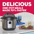 Instant Pot Duo Plus 9-in-1 Multicooker, Pressure Cooker, Slow Cook, Rice Maker, Steamer, Sauté, Yogurt, Warmer & Sterilizer, Includes App with Over 800 Recipes, Stainless Steel, 6 Quarts