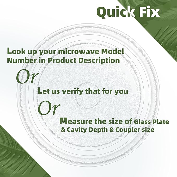 10.75 inch Sharp Microwave Glass Plate Replacement NTNT-A034WRF0 Compatible With 10 3/4" Emerson Micorwave Turntable MOSO649