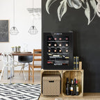 ROVSUN 16 Bottle Wine Cooler Refrigerator, Freestanding Compressor Wine Chiller, Beverage Wine Fridge with Digital Temperature Control & Double-layer Glass Door for Red White Wine, Champagne, Beer