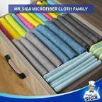 MR.SIGA Microfiber Cleaning Cloth, Pack of 24, Size:12.6" x 12.6"