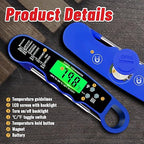 Stocking Stuffers for Men Women Adults: Meat Thermometer Digital, Instant Read Meat Thermometer with Backlight & Magnet for Kitchen, Beef, Grill, Turkey,IP67 Waterproof Cooking Thermometer