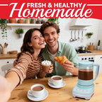 29 Oz Hot Chocolate Maker Machine, Electric Milk Frother and Steamer, Hot Cocoa Maker Machine for Hot Chocolate Bar, Detachable Pitcher, 2 Speed Mode, 3.5 Cups, Aqua