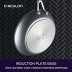 Circulon A1 Series with ScratchDefense Nonstick Induction Frying Pan Set, 6-Piece Cooking Pans Set, Induction Cookware, Graphite