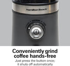 Hamilton Beach Electric Coffee Grinder for Beans, Spices and More, with Multiple Grind Settings for up to 14 Cups, Removable Stainless Steel Chamber, Grey (80396C), 10 oz
