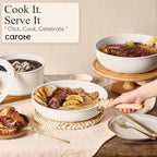 CAROTE 33pcs Pots and Pans Non Stick, Cookware Sets Detachable Handle, Induction Kitchen Pots and Pans, NonStick Cooking Set, Oven/Dishwasher/Fridge Safe, Space Saving